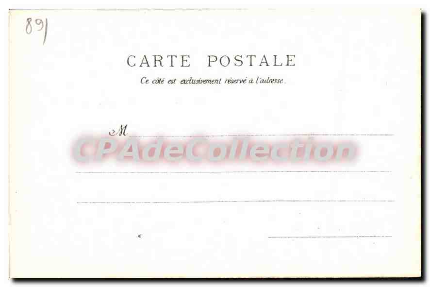 CPA Saint Sauveur Le Chateau  — Verso