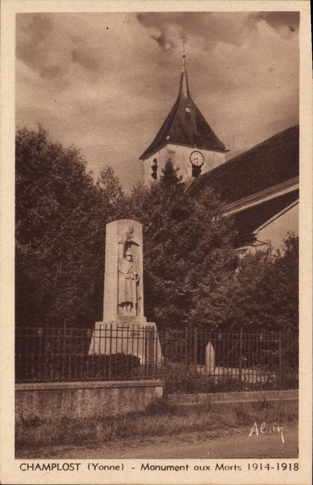 Champlost (Yonne) - Monument aux Morts 1914-1918 — Alain