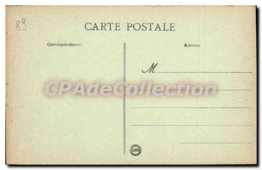 CPA Druyes Yonne Le Chateau resites de la grande salle  — Verso