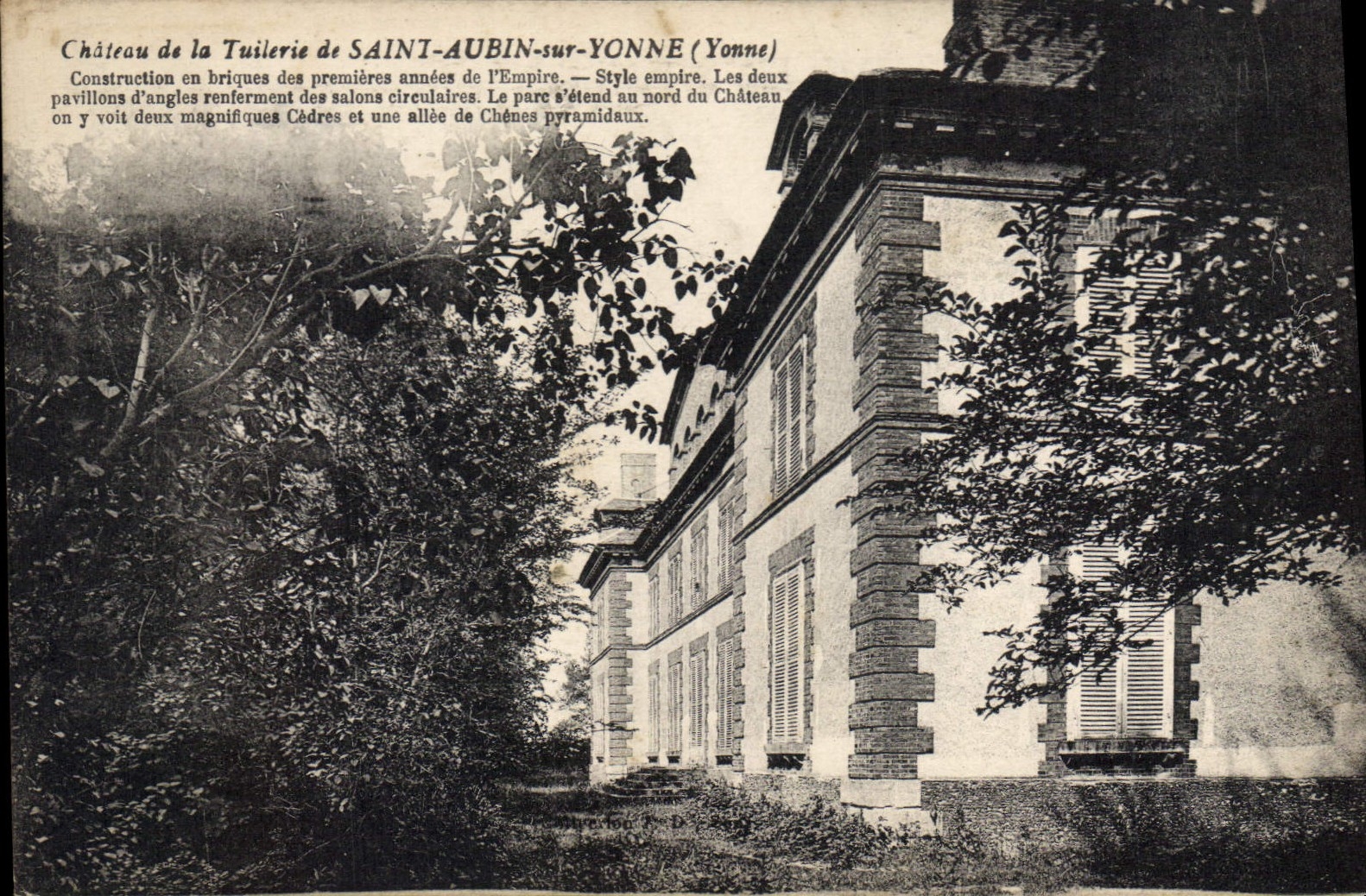 CPA Chayeau de la Tuilevie de Saint Aubin sur Yonne 