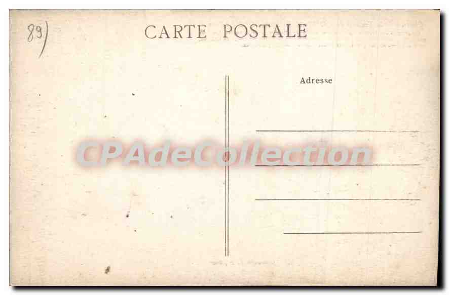 CPA Chayeau de la Tuilevie de Saint Aubin sur Yonne  — Verso