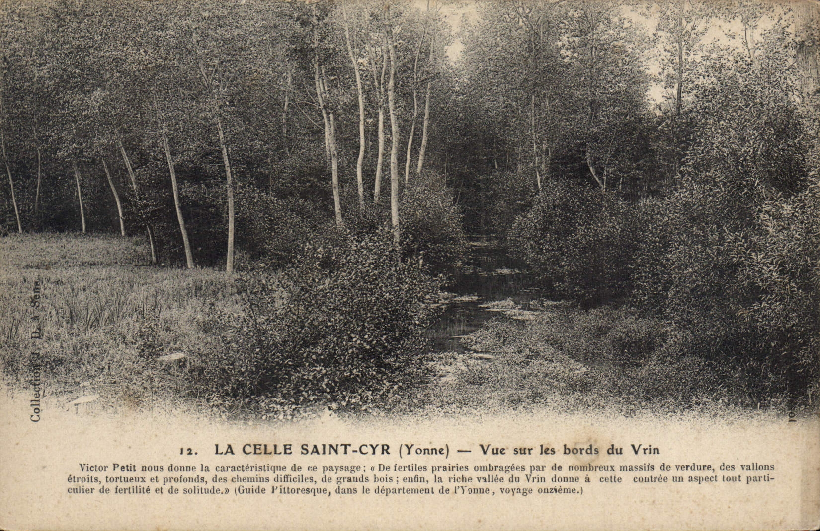 La Celle-Saint-Cyr (Yonne) — Vue sur les bords du Vrin
