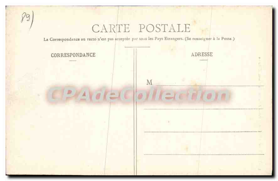 L'ISLE-sur-SEREIN — Porte d'Entrée du Vieux Château — Collection L. B. Avalion — Verso