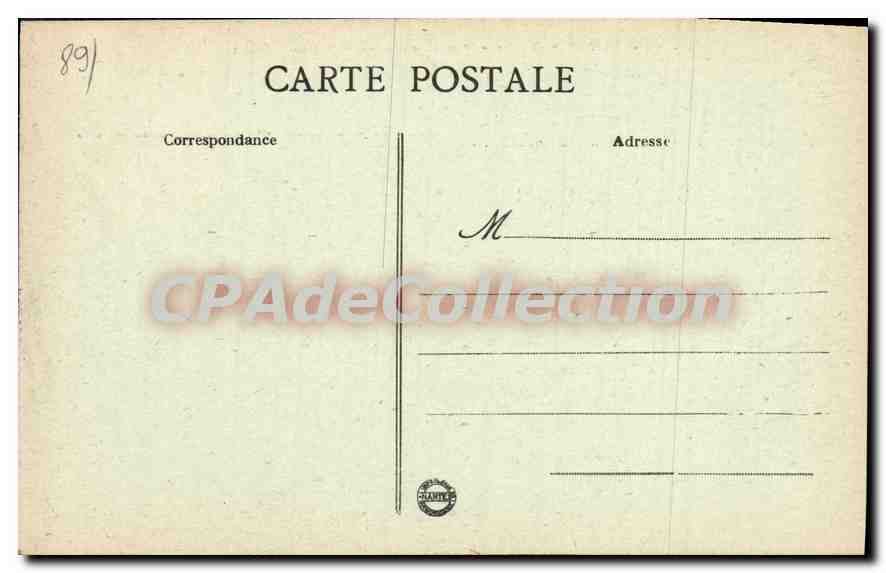 CPA Vermenton Yonne Vue generale prise du Nord Ouest  — Back
