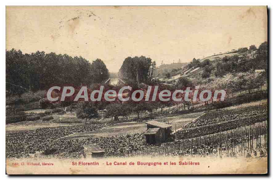St Florentin - Le Canal de Bourgogne et les Sablières — Edit. Ch. Michaud, libraire