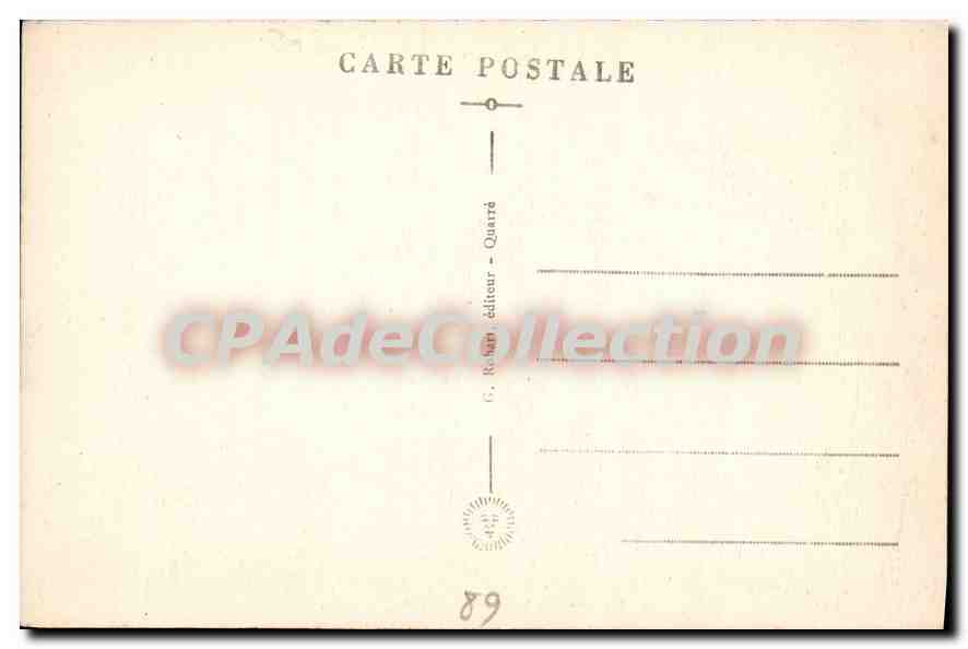 CPA Quarre les Tombes Le Moulin Colas  — Back