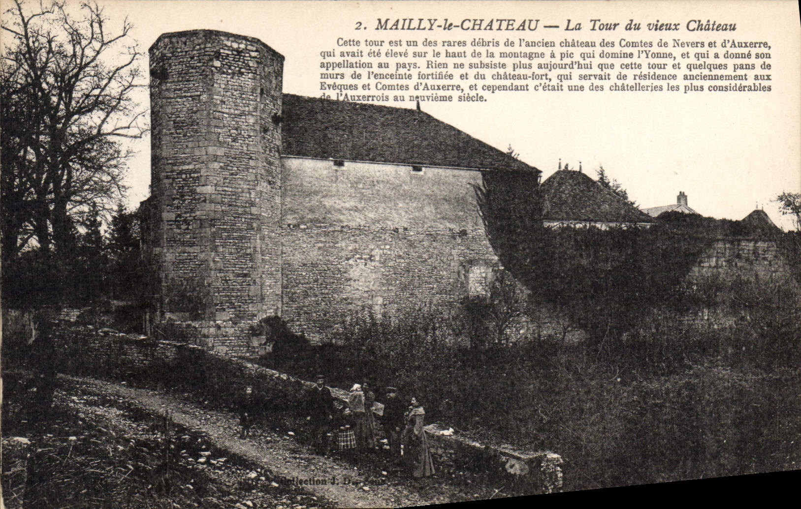 Mailly-le-Château — La Tour du vieux Château — Collection J. Dac