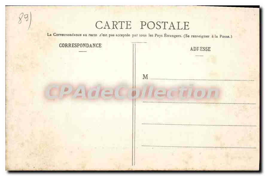 CPA La Bourgogne Historique Auxerre Ancien  — Verso