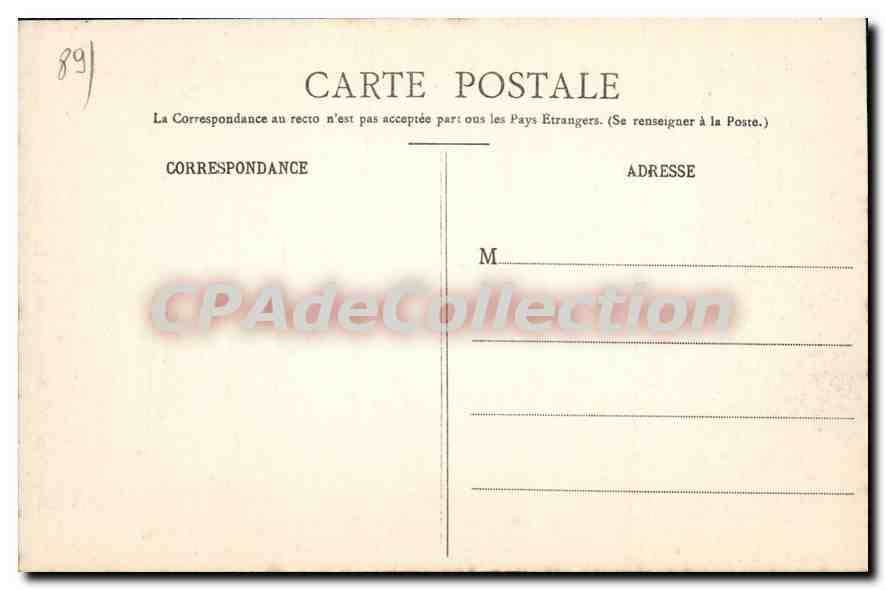 CPA La Bourgogne Historique Auxerre Ancien  — Verso