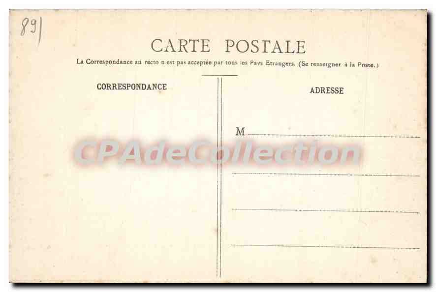 CPA La Bourgogne Historique Auxerre Ancien  — Verso
