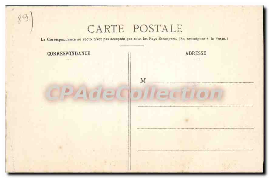 CPA La Bourgogne Historique Auxerre Ancien  — Verso