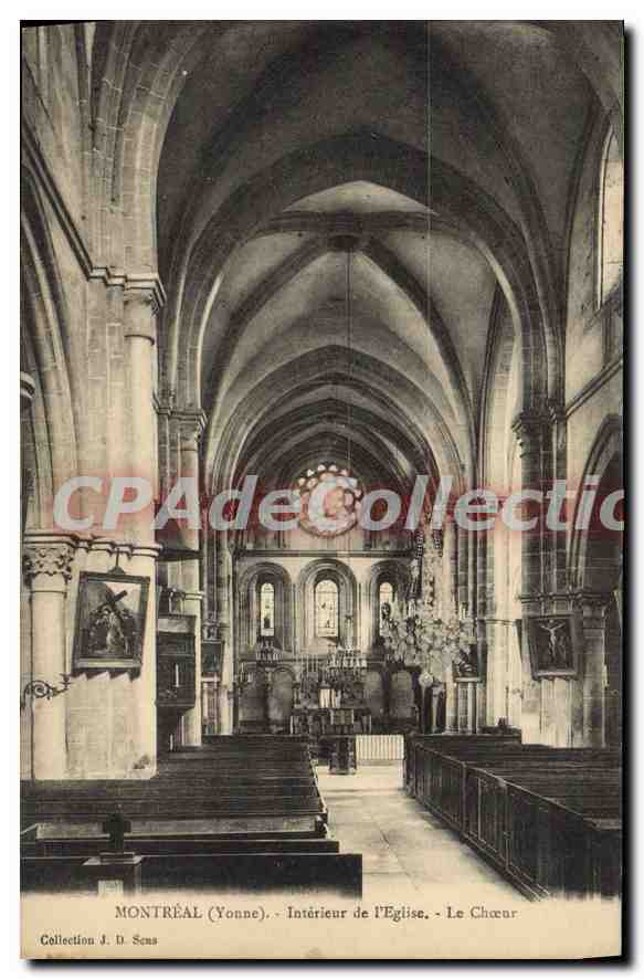 Montréal (Yonne) - Intérieur de l'Église - Le Chœur