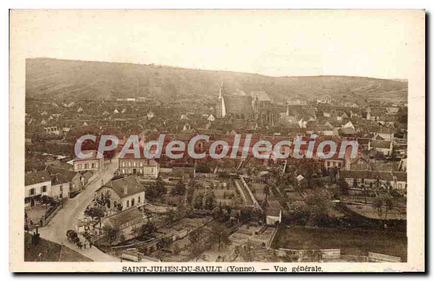 CPA Saint Julien du Sault Yonne Vue generale 