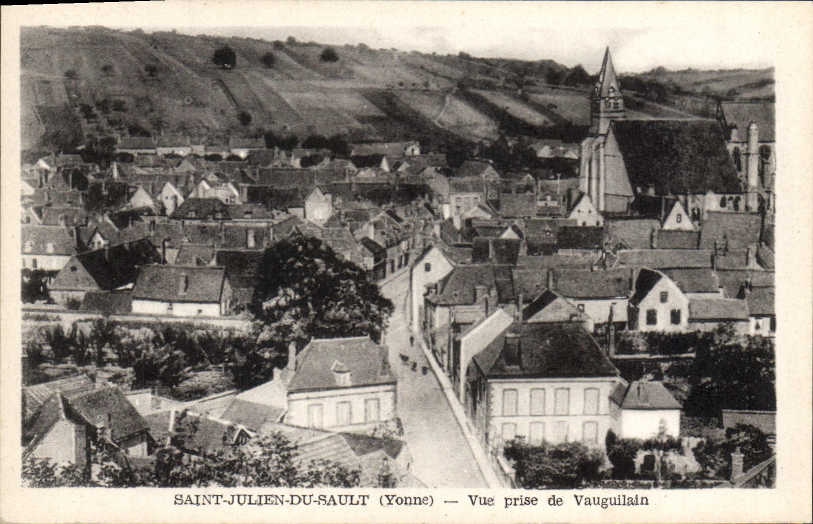 Saint-Julien-du-Sault (Yonne) — Ansicht von Vauguilain — Edition J. Dr. Fens