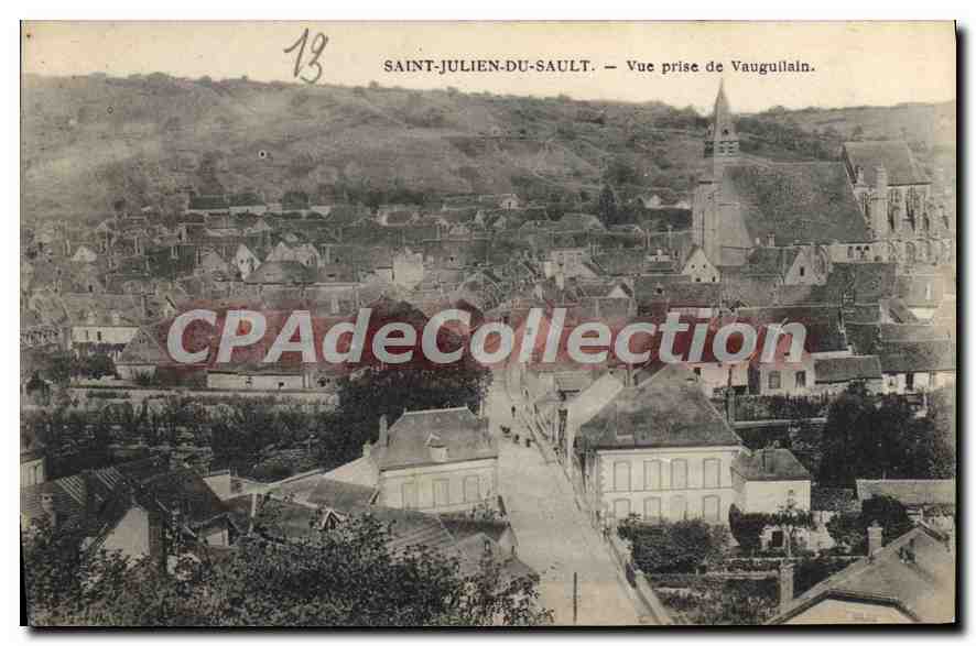CPA Saint Julien du Sault Vue prise de Vauguilain 