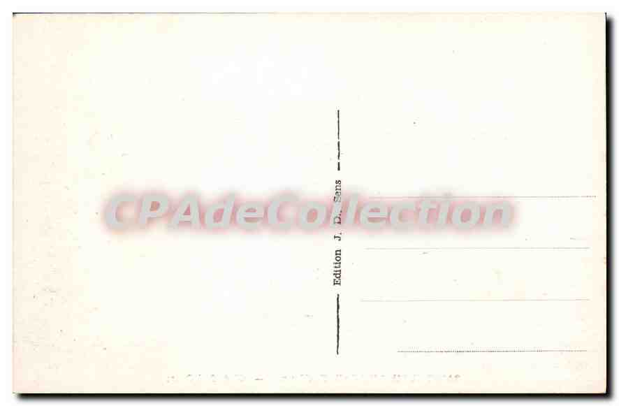 CPA Saint Julien du Sault Yonne Cote Sur Ouest  — Back