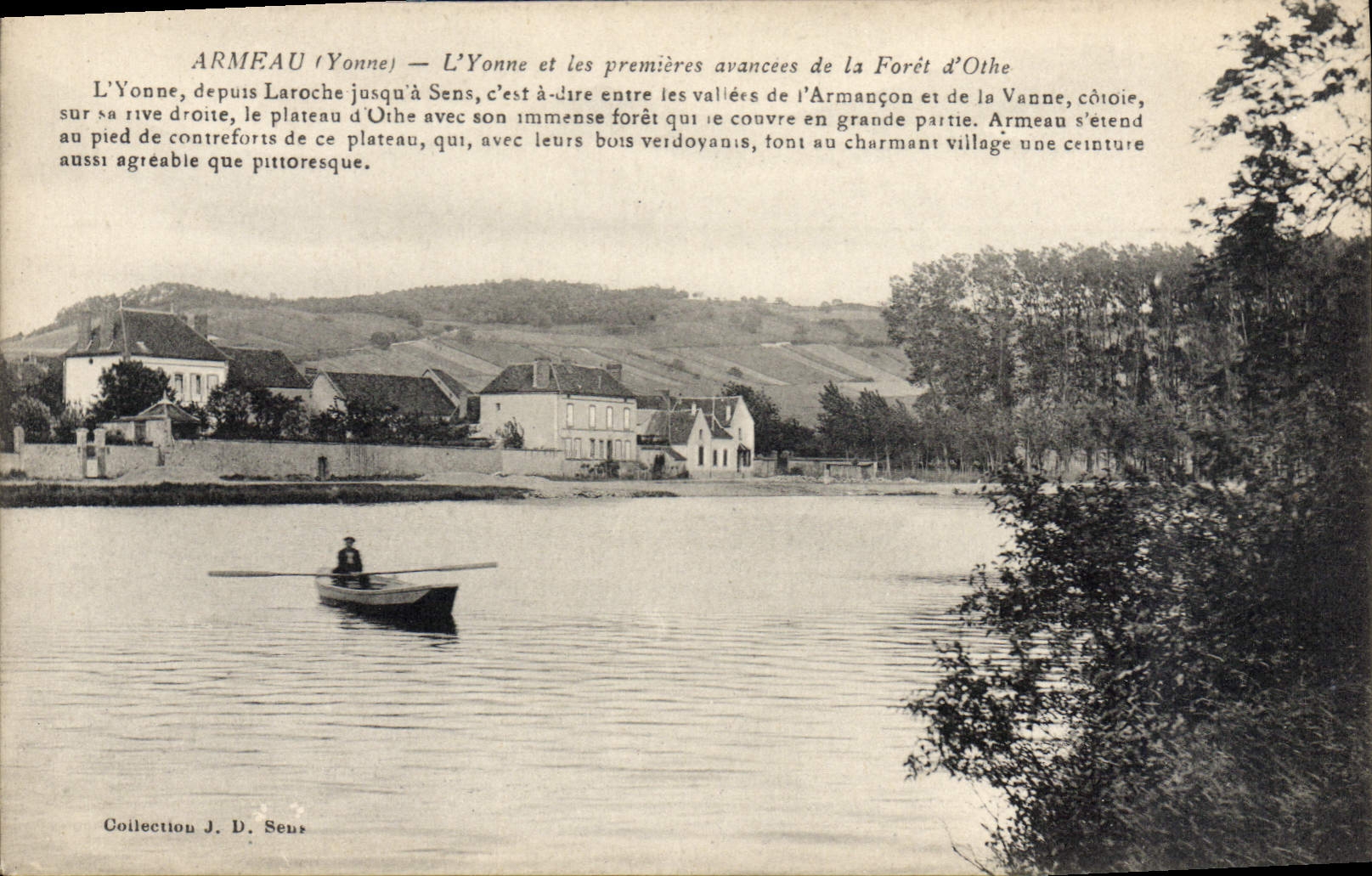 CPA Armeau Yonne L'Yonne et les premieres evancees de la Foret d'Othe 
