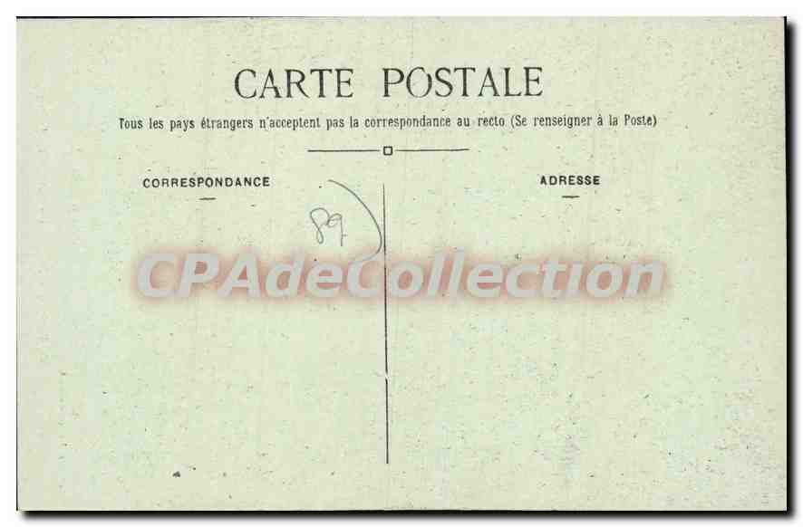 CPA Pontigny Yonne Pavillon Ancienne Abbaye  — Back