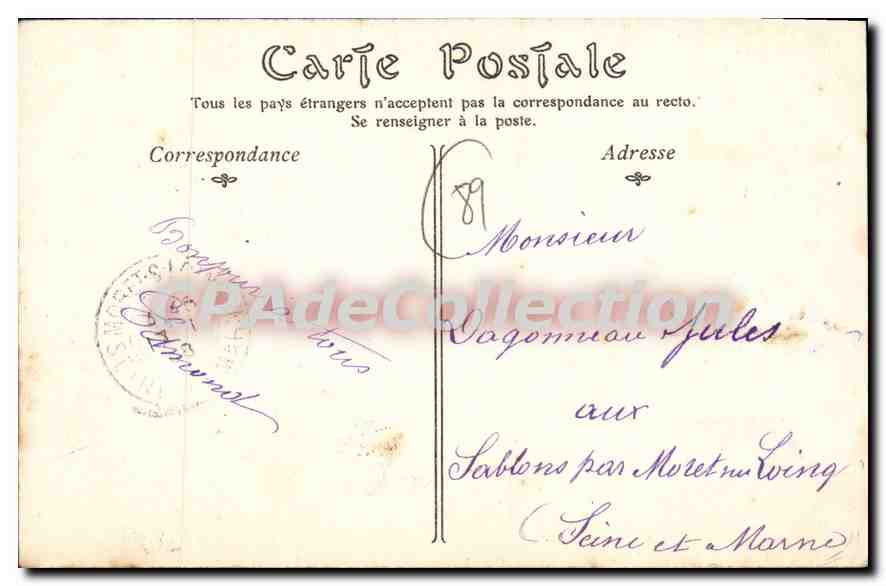 AUXERRE. — Le Boulevard Vaulabelle — Toulot, éditeur — Verso