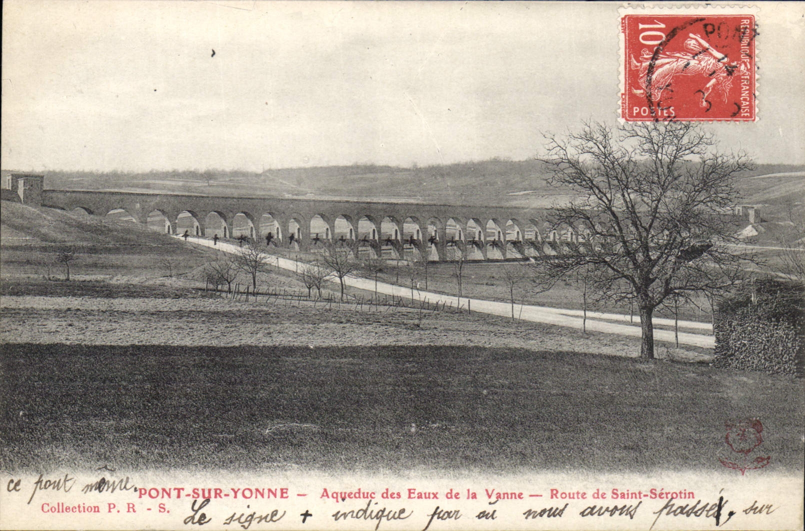 PONT-SUR-YONNE — Aqueduc des Eaux de la Vanne — Route de Saint-Sérotin