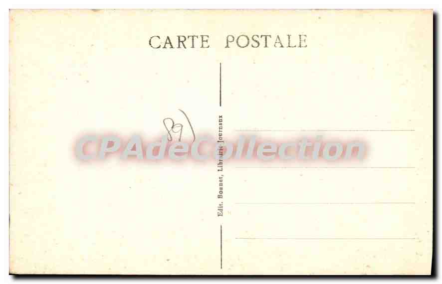 Auxerre (Yonne) - La Rue de l'Horloge — éditeur Bonnat, Librairie Journaux — Rückseite