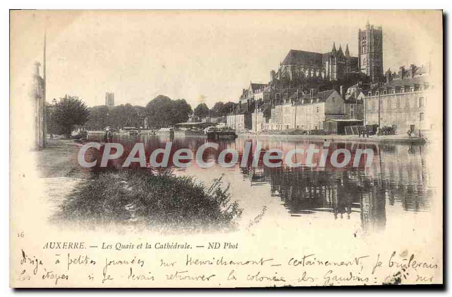 Auxerre — Les Quais et la Cathédrale — ND Pbot