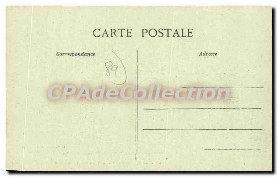 CPA Quarre les Tombes Yonne Les Tombes  — Back