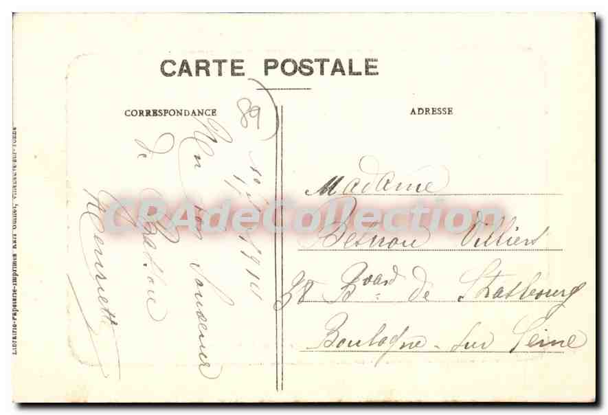 L'Yonne pittoresque — Près du barrage — Collection Karl Guillot, Villeneuve-sur-Yonne — Verso