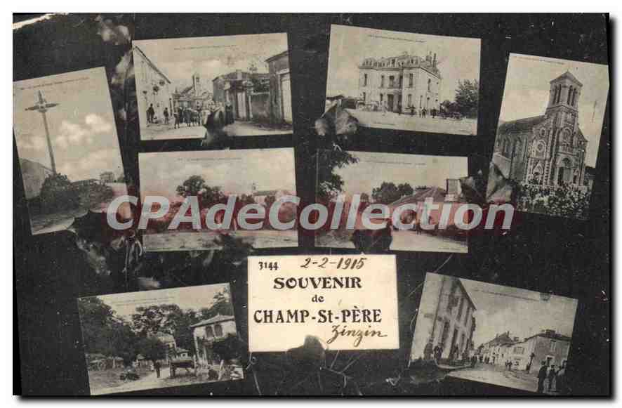 Champ-Saint-Père — Souvenir de Champ-Saint-Père Zingin — collection de 7 CPA