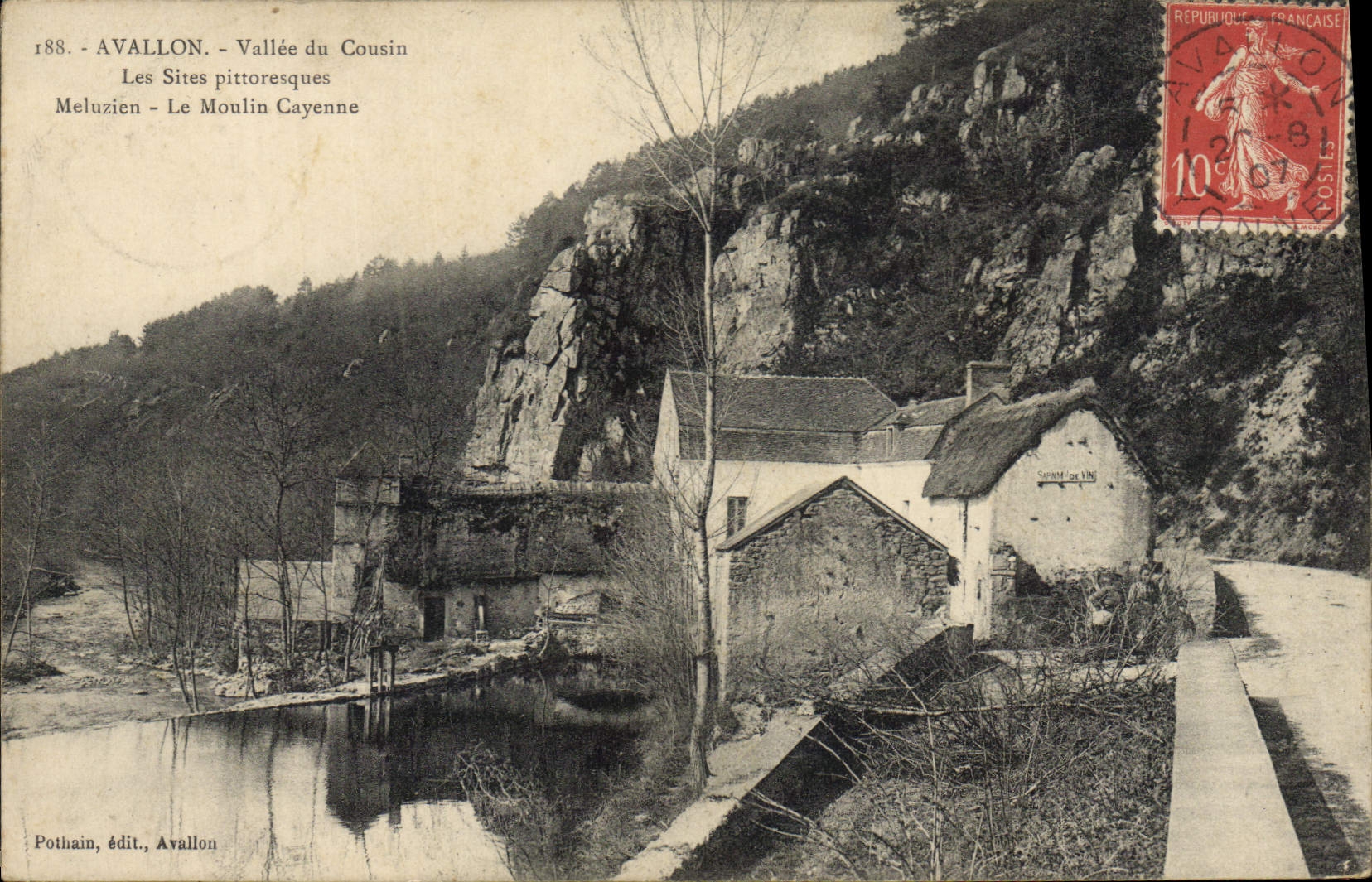 Avallon - Vallée du Cousin - Les Sites pittoresques - Le Moulin Cayenne