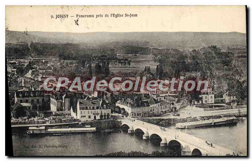CPA Joigny Panorama pris de I'Eglise St Jean 