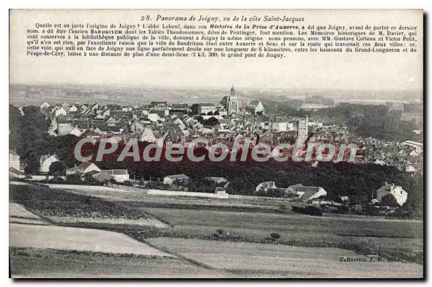 CPA Panorama de Joigny Vu de la cote Saint Jacques 