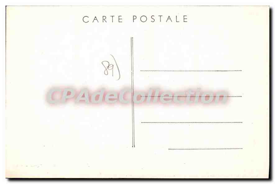 CPA Chaumont Yonne Le Chateau  — Verso