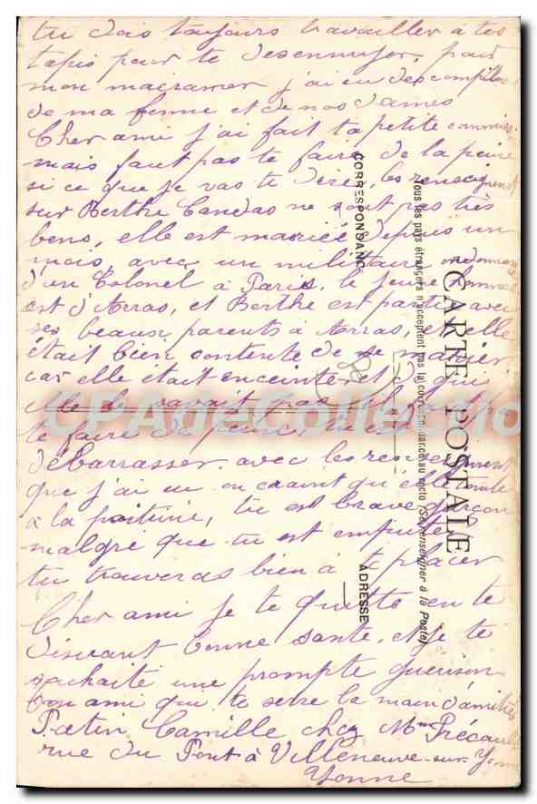 Villeneuve-sur-Yonne — De grote toren voor de restauratie — Collectie D. te Sens — Achterkant