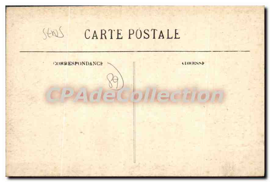 CPA Jean du Cogno dans la Cathedrale de Sens  — Rückseite