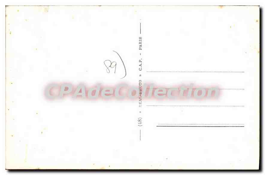 Villeneuve-sur-Yonne — La puerta de Doigny (exterior) — C.A.P. n.º 40 — Reverso