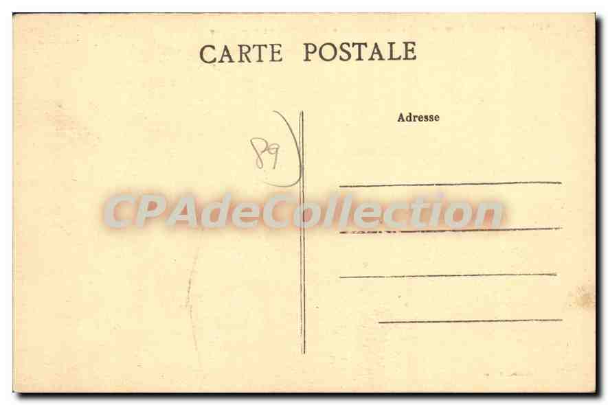 Villeneuve-sur-Yonne — La Porte de Sens — Los Coteaux hacia Passy — Edición Fadat — Reverso
