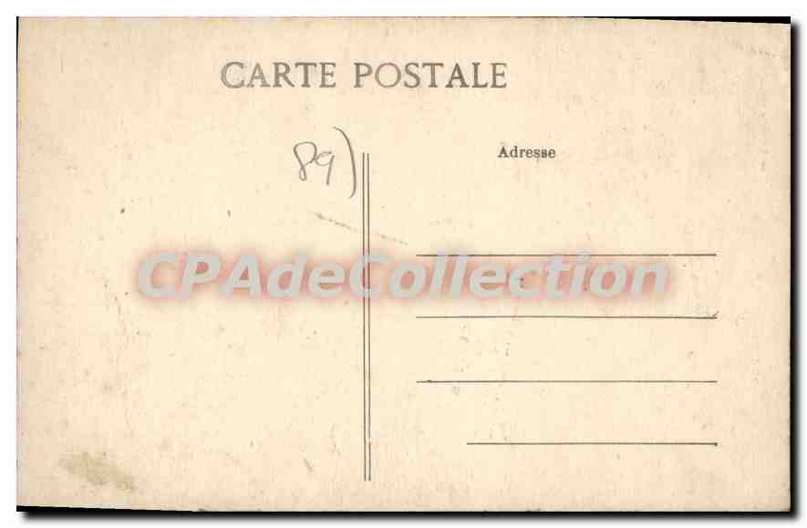 Villeneuve-sur-Yonne — Souvenir — Collection J. D. Sens — Verso