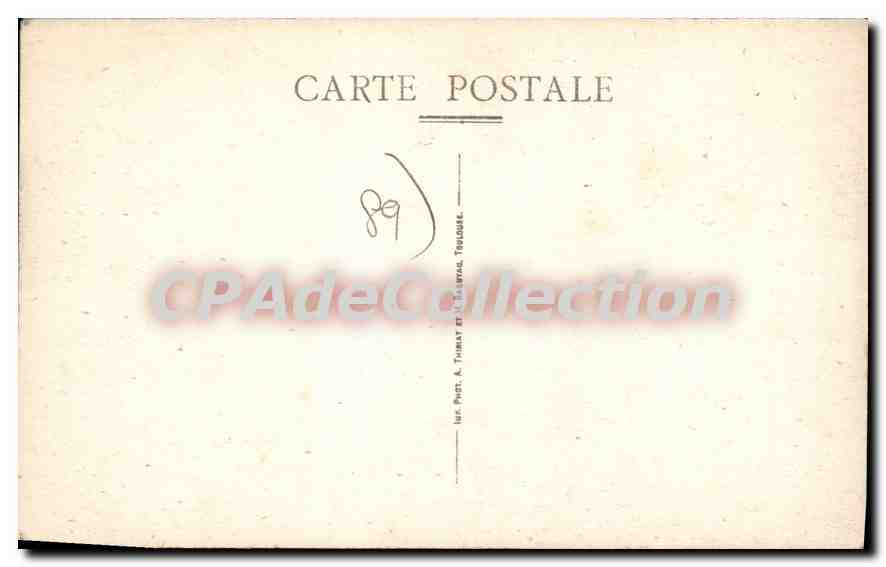 Cartolina d'epoca Villeneuve-sur-Yonne L'Yonne vista Pont a Gauche la Tour Bonneville de Marsangy la destra la Cote du Château — Verso