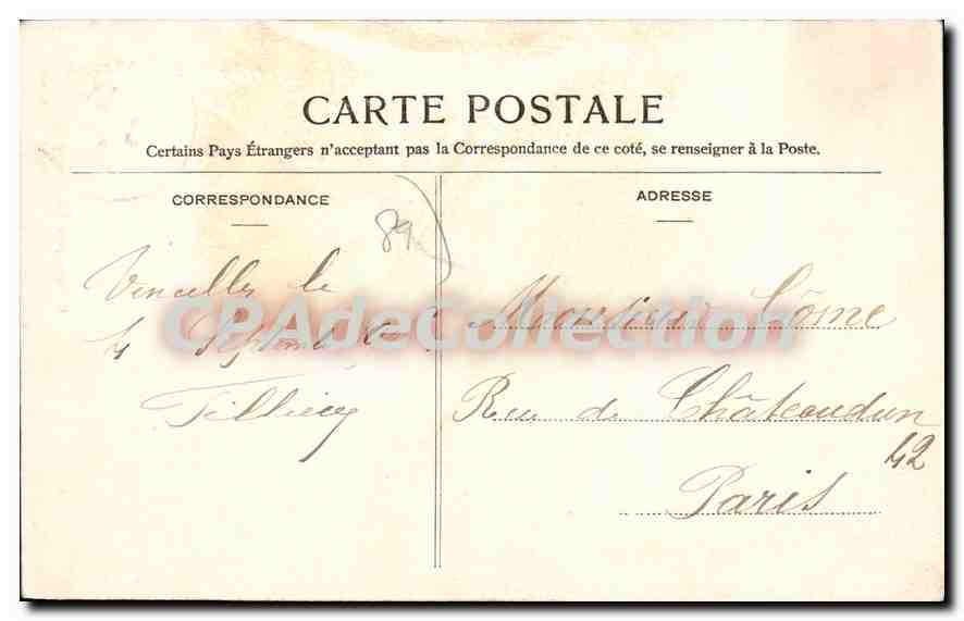 Vincelles — Le Château (côté Sud) — Éditeur non identifié — Reverso