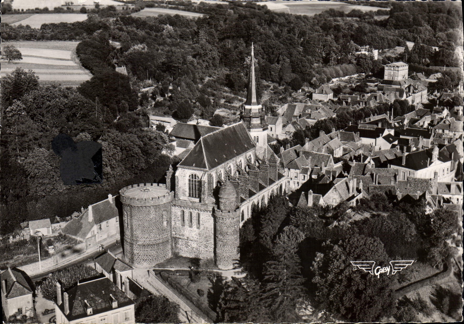CPSM Toucy Yonne vue generale L'Eglise 