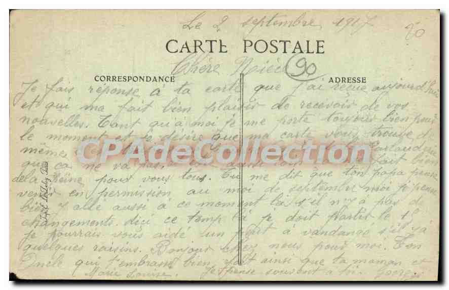 CPA Delle Frontiere Franco Suisse Avenue de la Gare et Route de Boncourt Suisse  — Rückseite