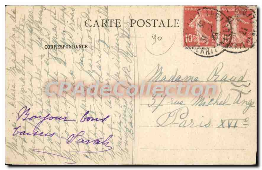 CPA Les Vosges Illustrees Giromagny Chateau de la Rosemontoise  — Rückseite