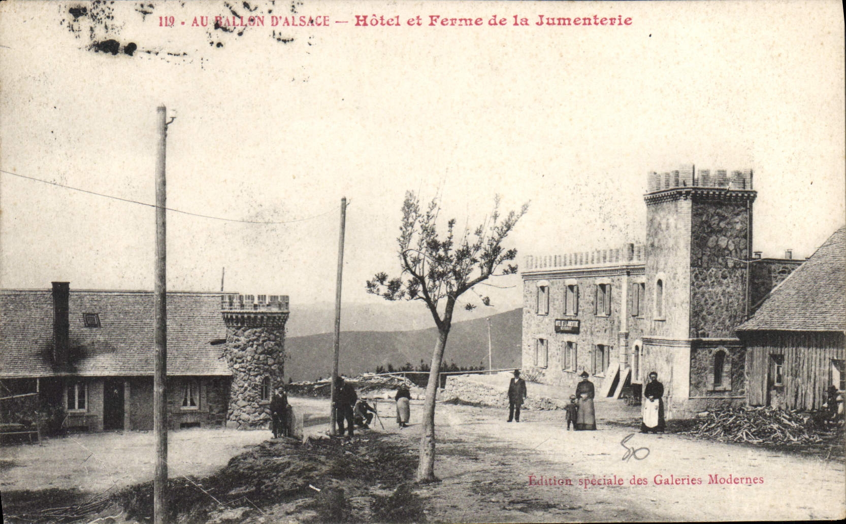 CPA Au Ballon d'Alsace Hotel et Ferm de la Jumenterie 