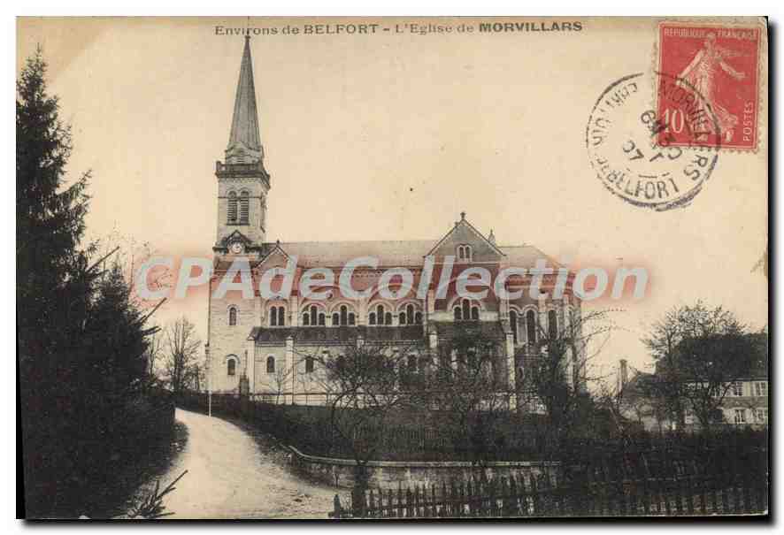 CPA Environs de Belfort L'Eglise de Morvillars 
