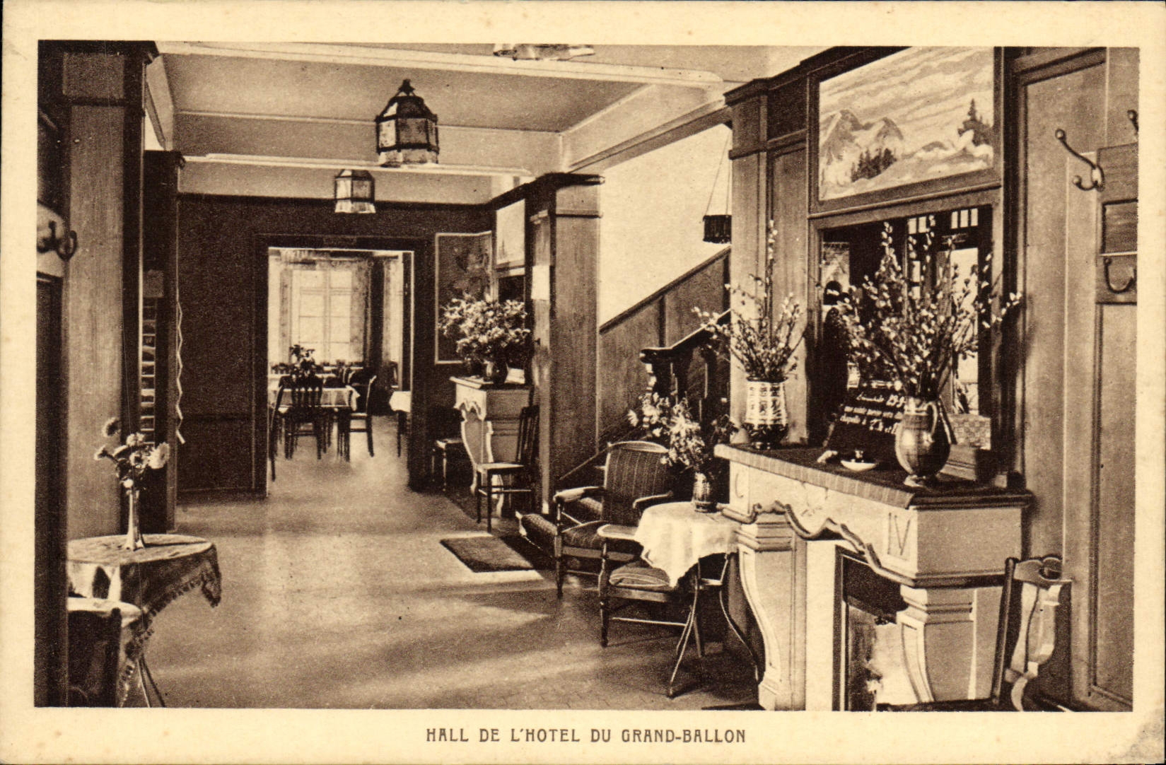 CPA Hall de L'Hotel du Grand Ballon 