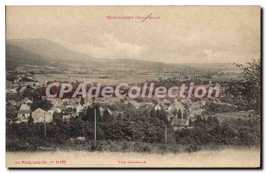 CPA Giromagny Haut Rein vue generale 