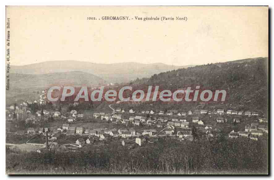 CPA Giromagny vue generale Partie Nord 