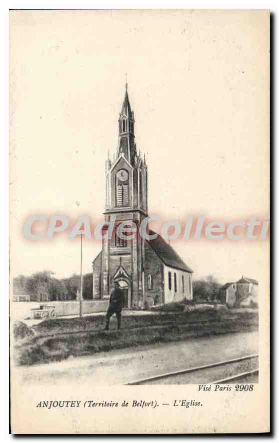 CPA Anjoutey Territoire de Belfort L'Eglise 