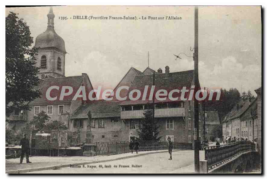 CPA Delle Frontiere Franco Suisse Le Pont sur l'Allains 